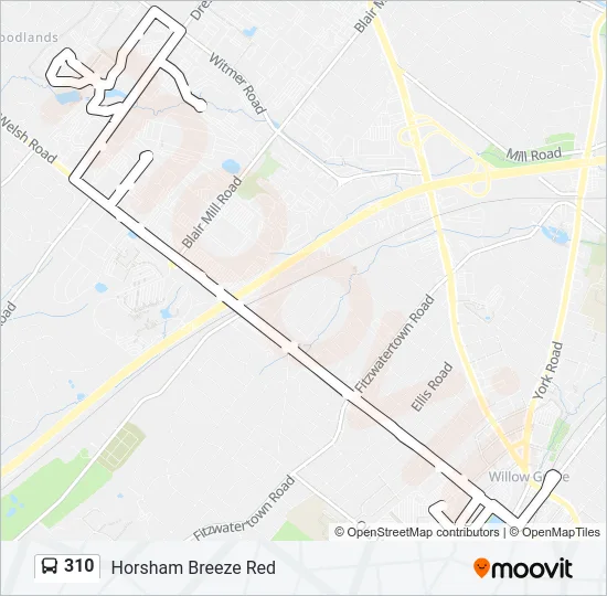310 Bus Line Map