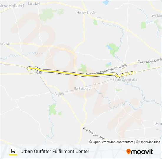 OUTFITTER Bus Line Map
