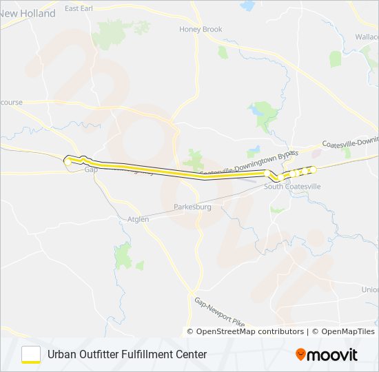 OUTFITTER bus Line Map