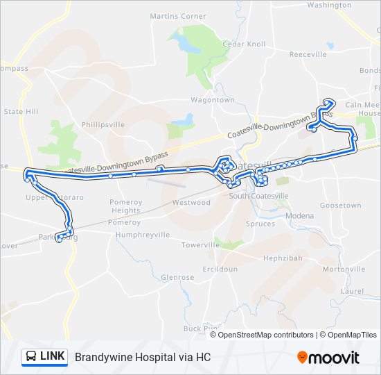 LINK bus Line Map