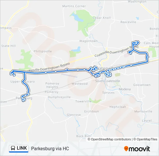 LINK Bus Line Map