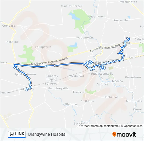 LINK Bus Line Map