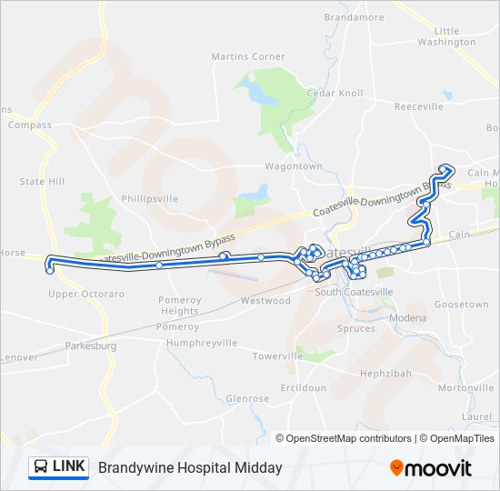 Mapa de LINK de autobús