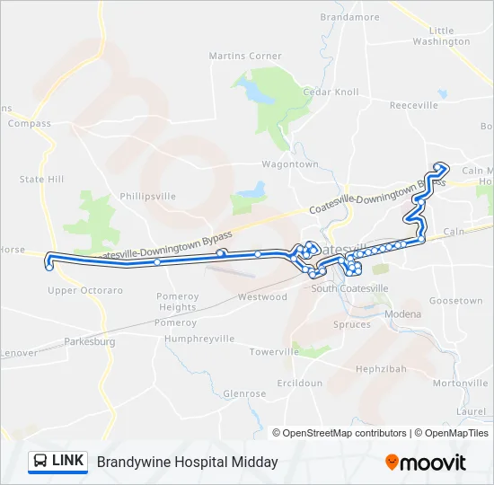 LINK Bus Line Map