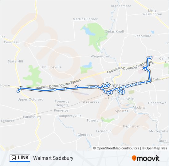 LINK bus Line Map