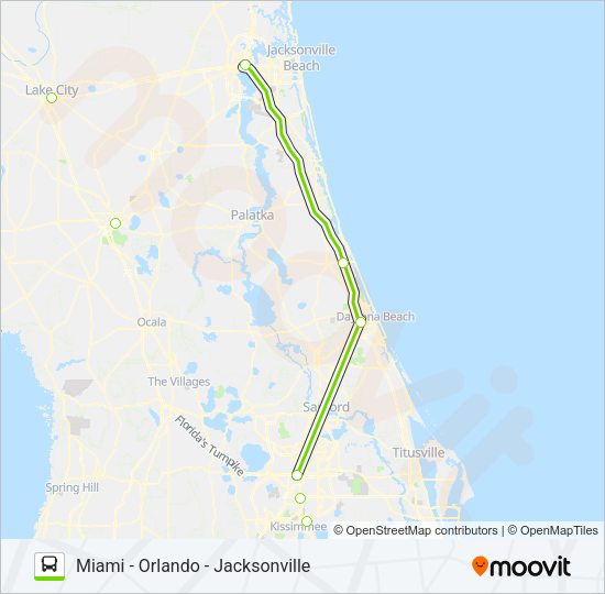 FLIXBUS 2431 Bus Line Map