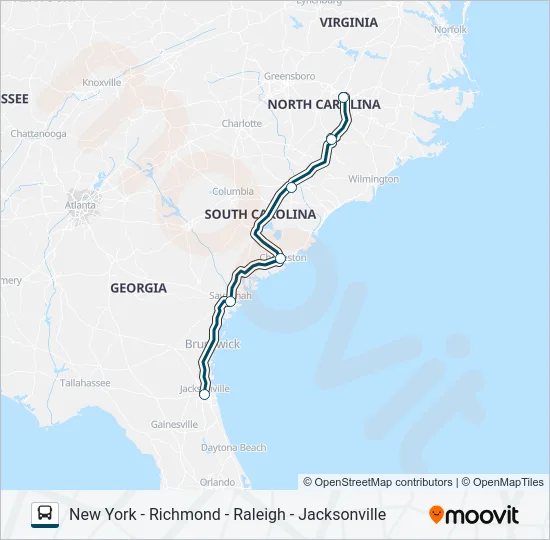 GREYHOUND US0700 Bus Line Map