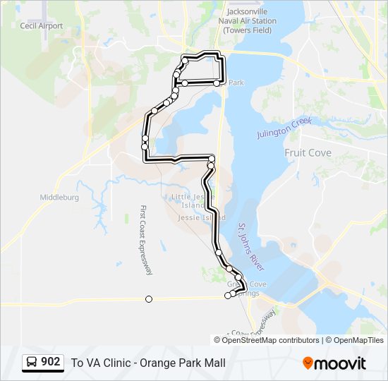 902 Bus Line Map