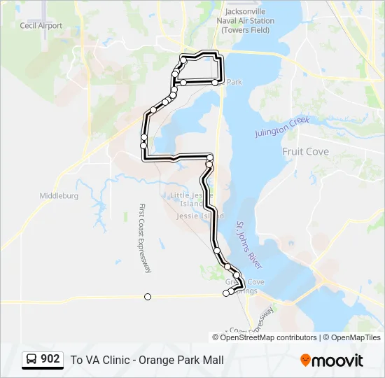 902 Bus Line Map