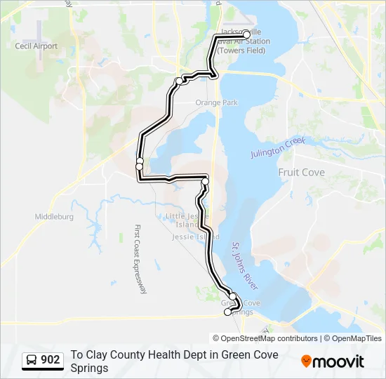 902 Bus Line Map