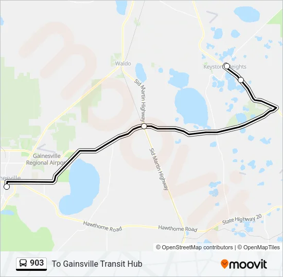 903 Bus Line Map