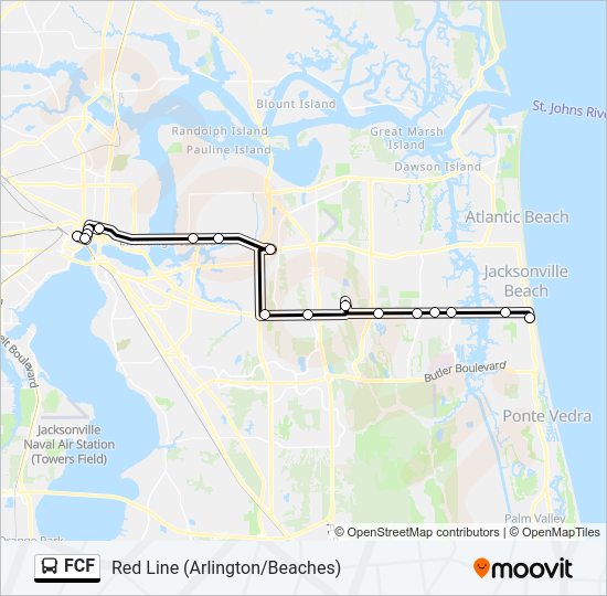FCF Bus Line Map