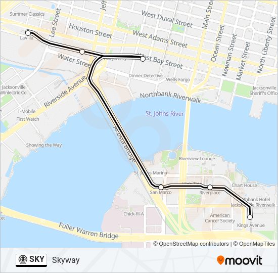 SKY metro Line Map