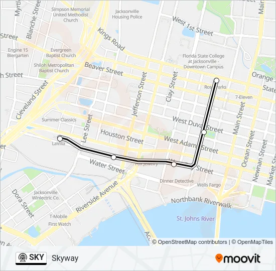 SKY Metro Line Map
