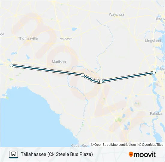 GREYHOUND US0760S Bus Line Map