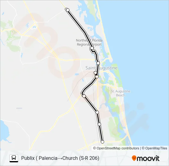 CONN-EX#1 Bus Line Map