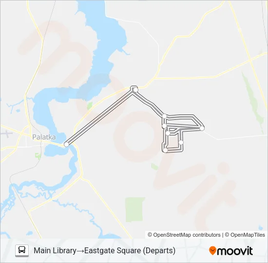 CIRCULATOR TO EAST PALATKA Bus Line Map