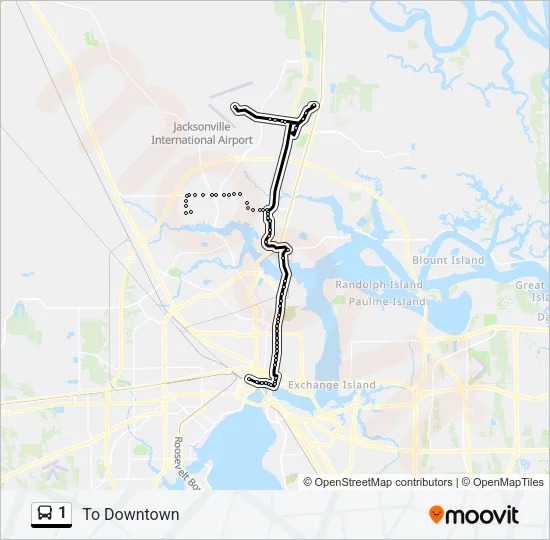 1 Bus Line Map