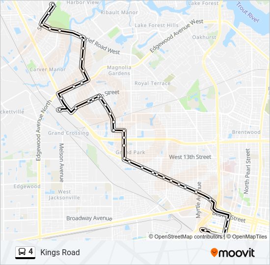 4 Bus Line Map