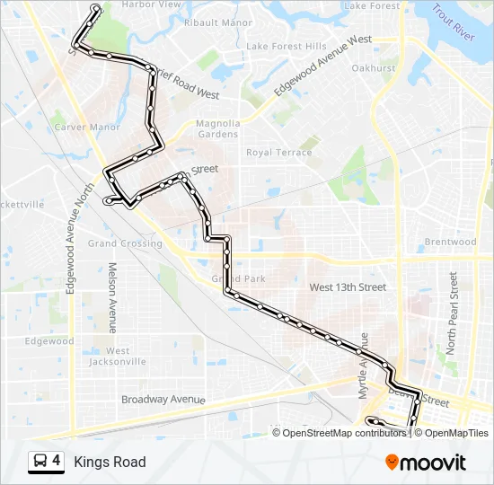 4 Bus Line Map