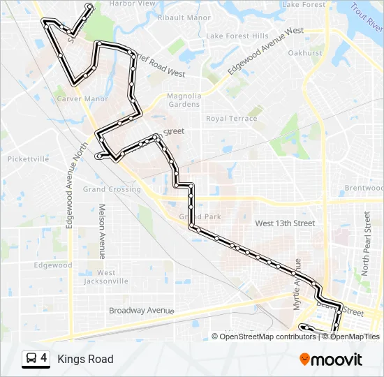 4 Bus Line Map