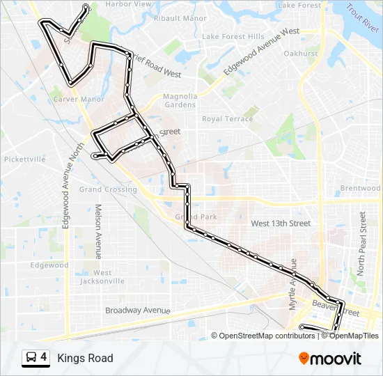 4 Bus Line Map