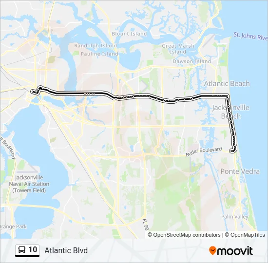 10 Bus Line Map