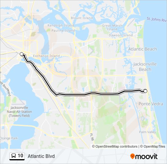 10 Bus Line Map