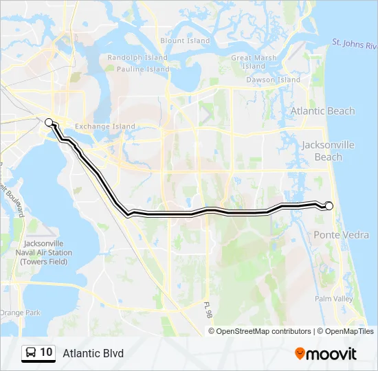 10 Bus Line Map