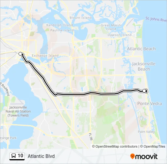 10 Bus Line Map