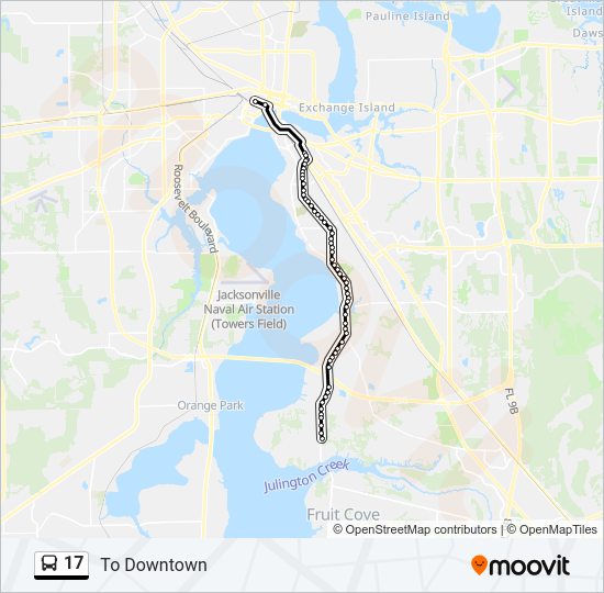 17 Bus Line Map