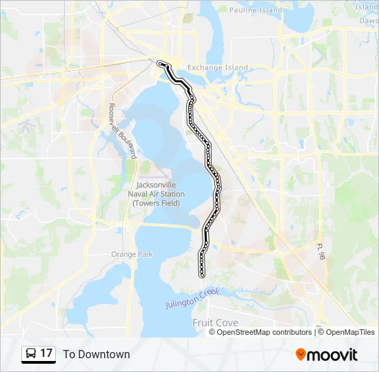 17 Bus Line Map
