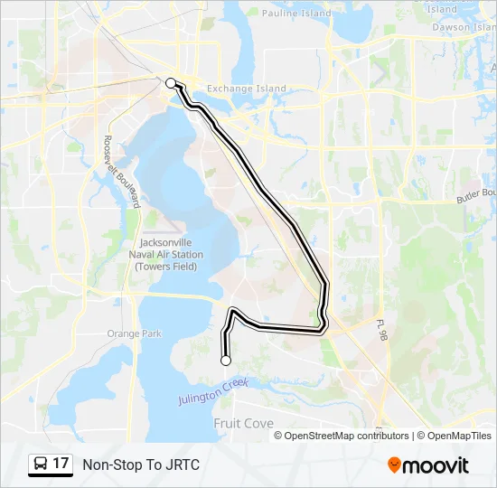 17 Bus Line Map