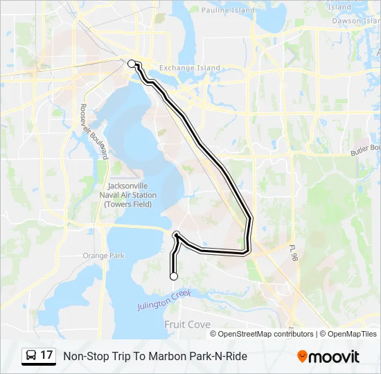 17 Bus Line Map