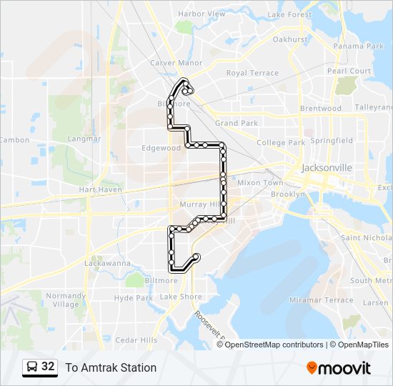 32 Bus Line Map