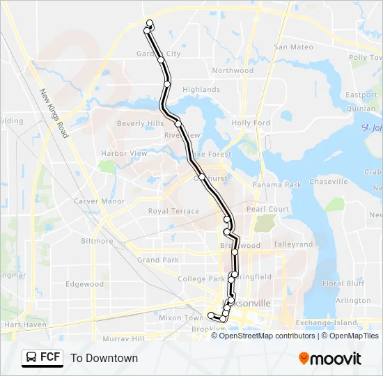 FCF Bus Line Map