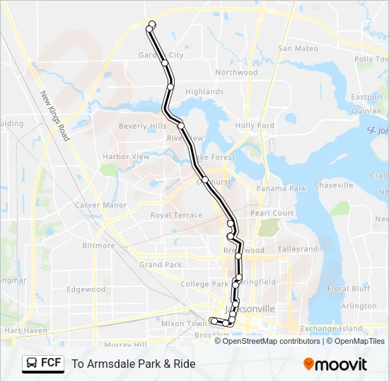 FCF Bus Line Map