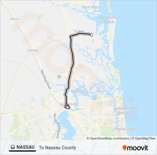 NASSAU Bus Line Map