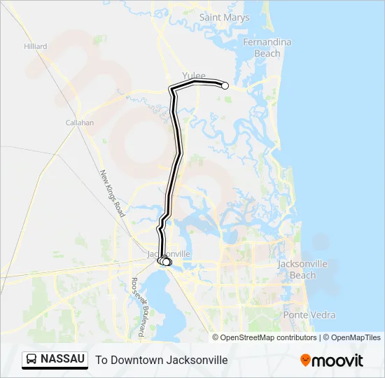NASSAU Bus Line Map