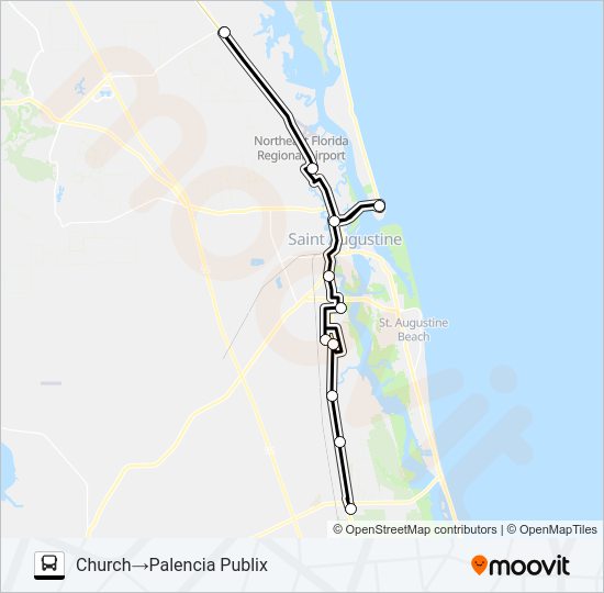 CONN-EXPRESS Bus Line Map