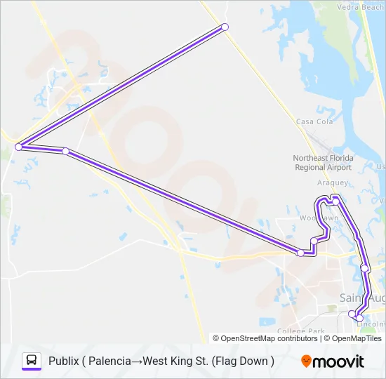 PURPLE LINE Bus Line Map