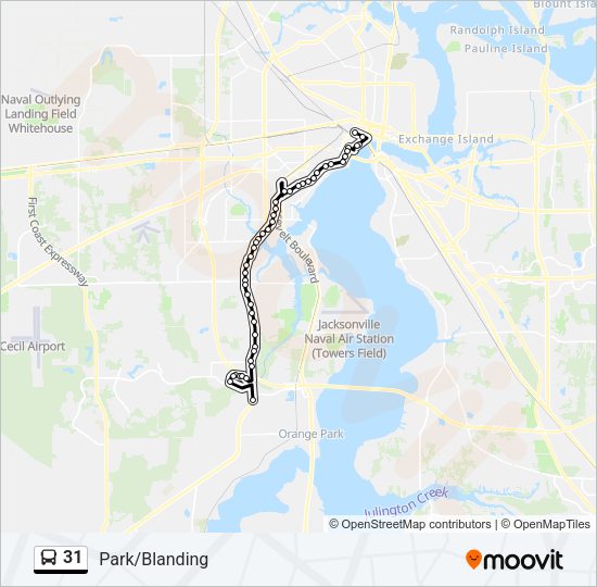 31 Bus Line Map