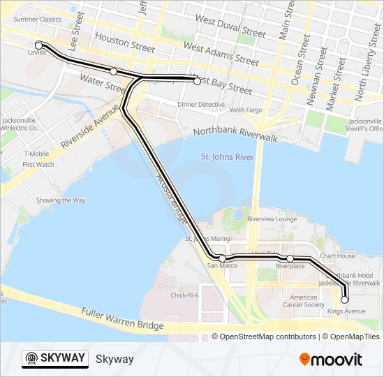 SKYWAY Metro Line Map