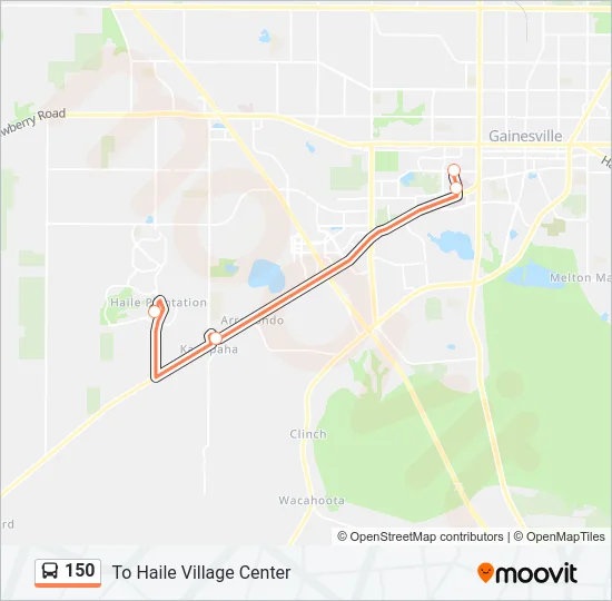 150 Bus Line Map