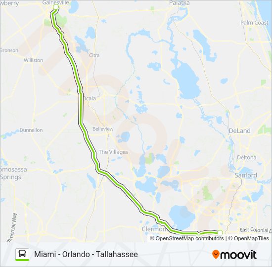 FLIXBUS 2410 Bus Line Map