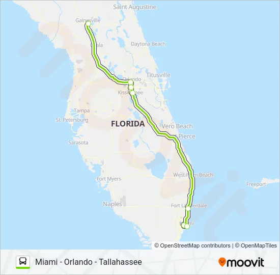 FLIXBUS 2410 Bus Line Map