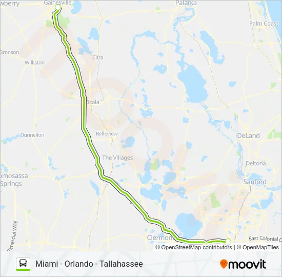 FLIXBUS 2410 Bus Line Map