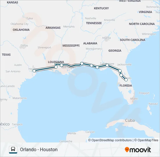 GREYHOUND US0799 Bus Line Map