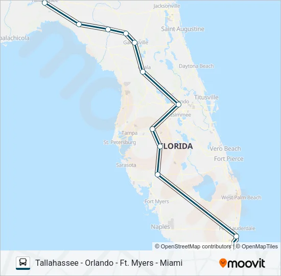 GREYHOUND US0761S Bus Line Map
