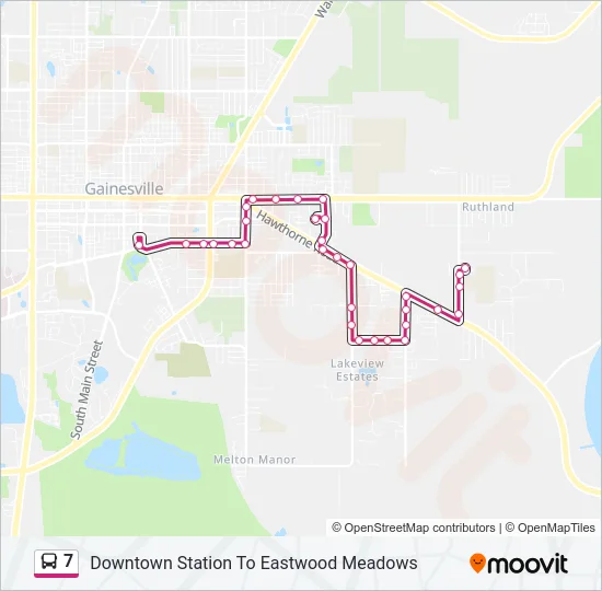 7 Bus Line Map
